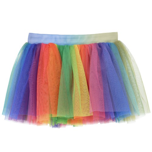 Children rainbow colored ballet tutu skirt stage performance modern dance practice dancing skirts